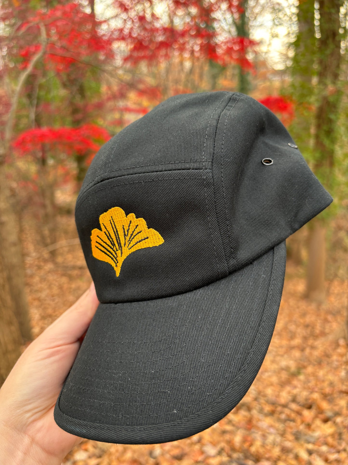 Ginkgo Leaf Five Panel Cap