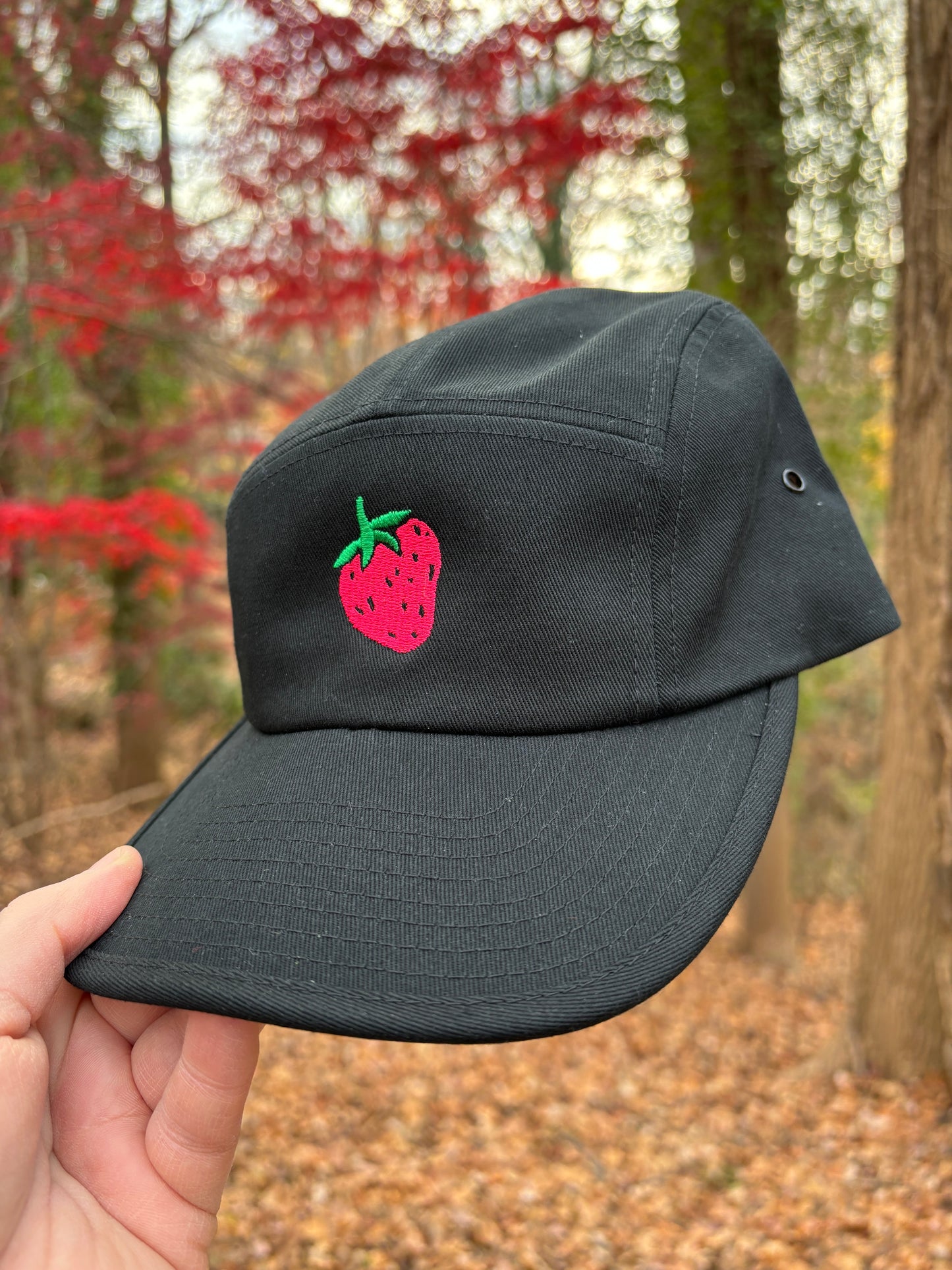 Strawberry Five Panel Cap