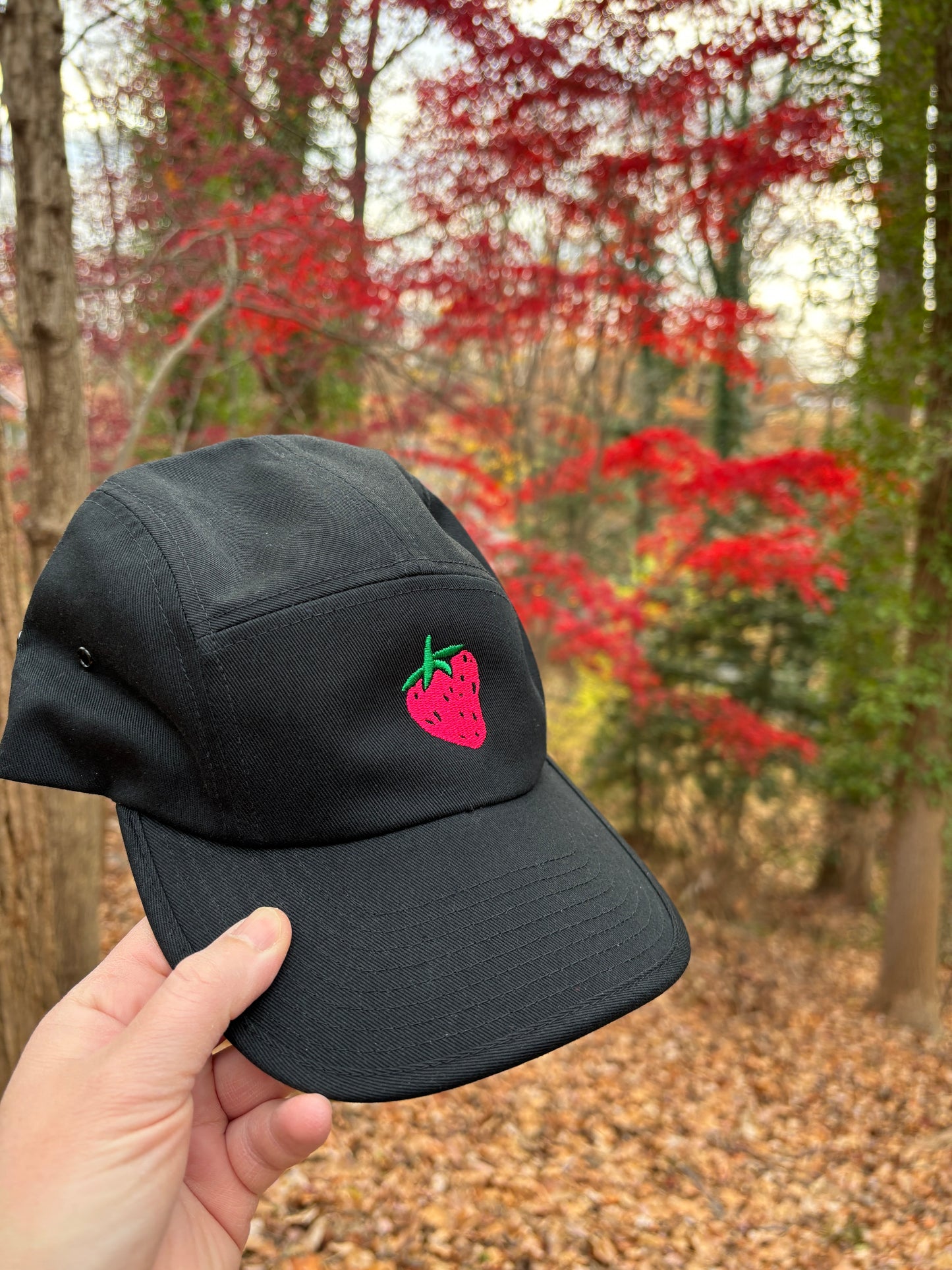 Strawberry Five Panel Cap