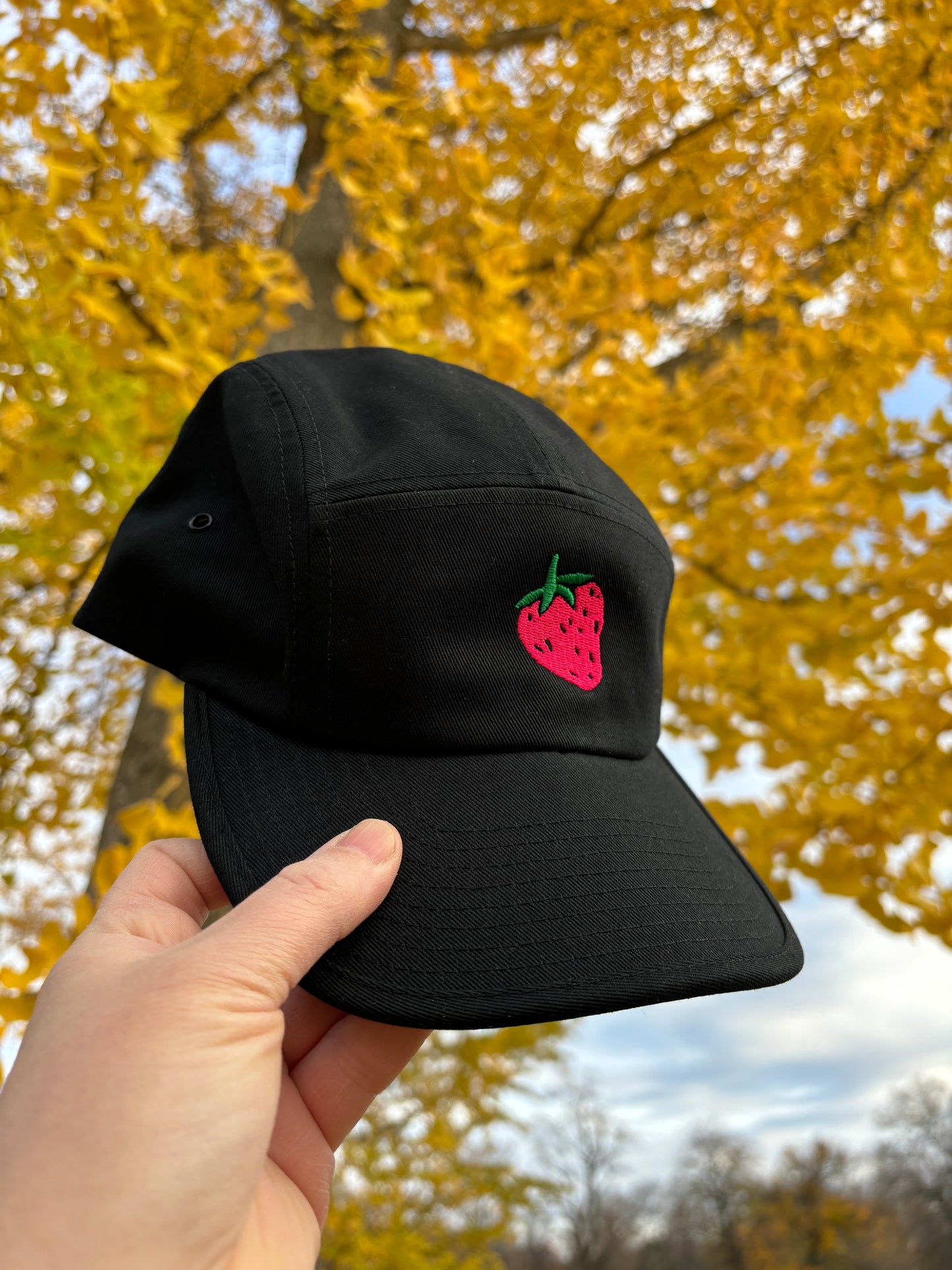 Strawberry Five Panel Cap