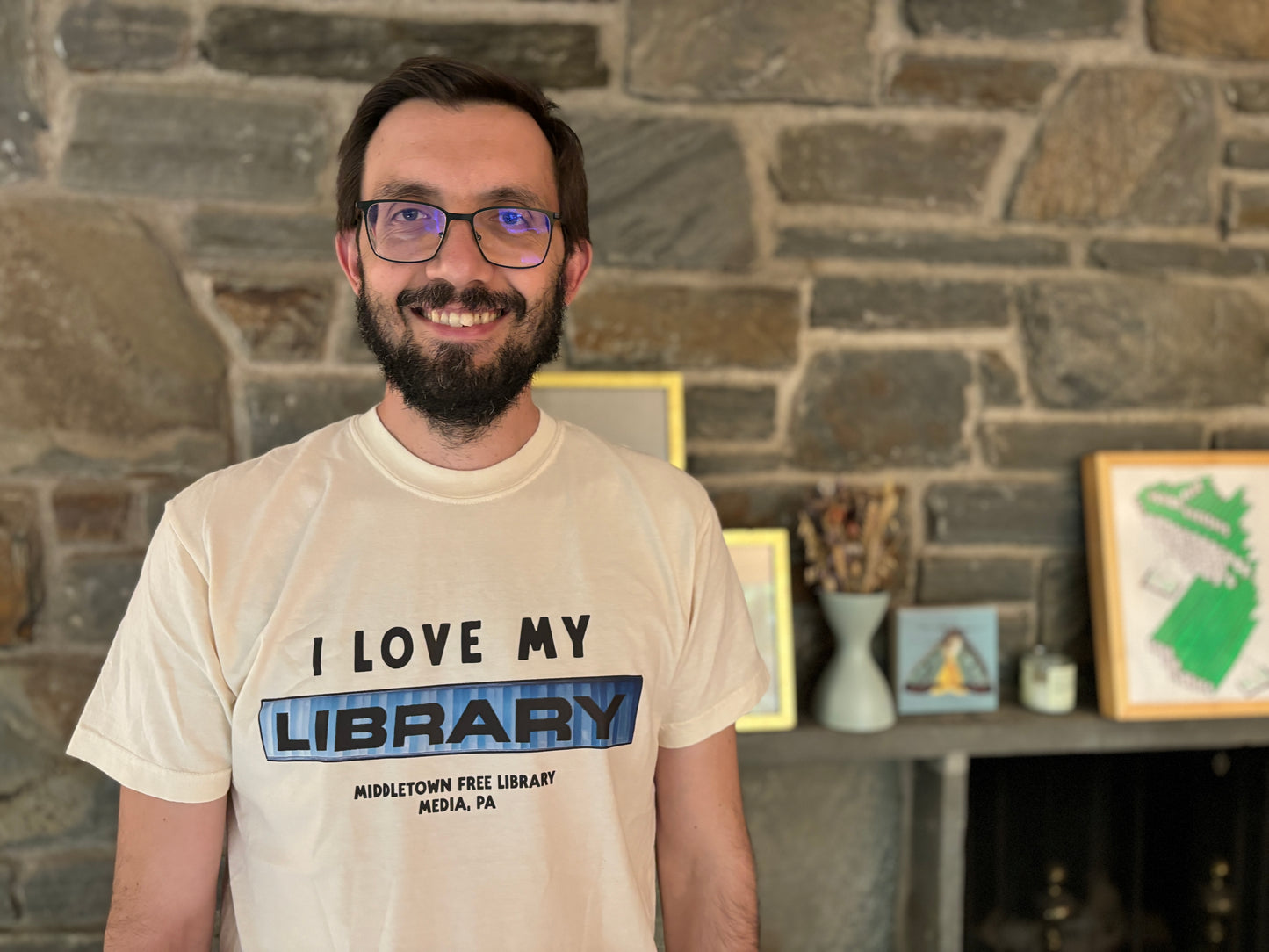 I Love My Library, Adult Tshirt