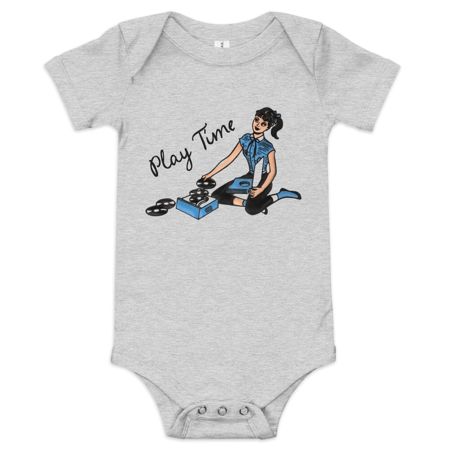 Play Time Vinyl Baby Onesie