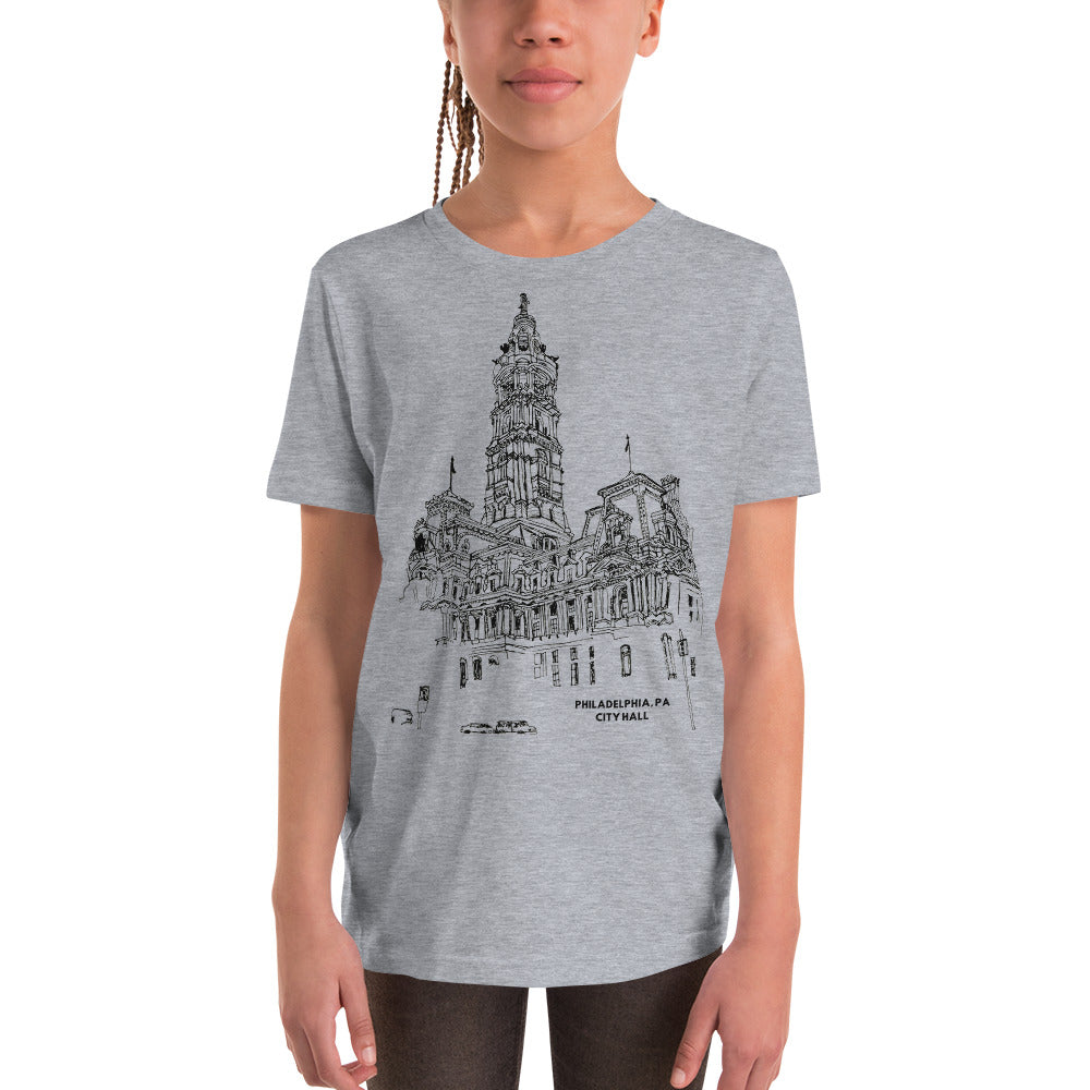 Philly City Hall, Kids T-Shirt