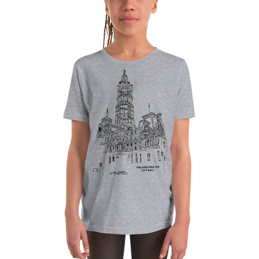 Philly City Hall, Kids T-Shirt