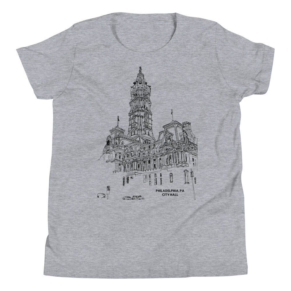 Philly City Hall, Kids T-Shirt